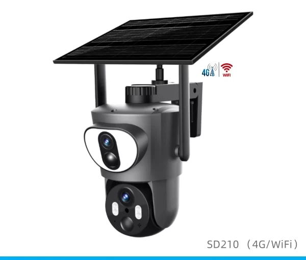 Solar powered security camera exporter